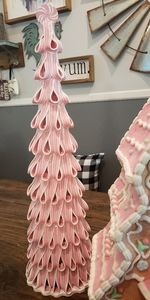 Claydough Pastel Pink Ribbon Candy Tree